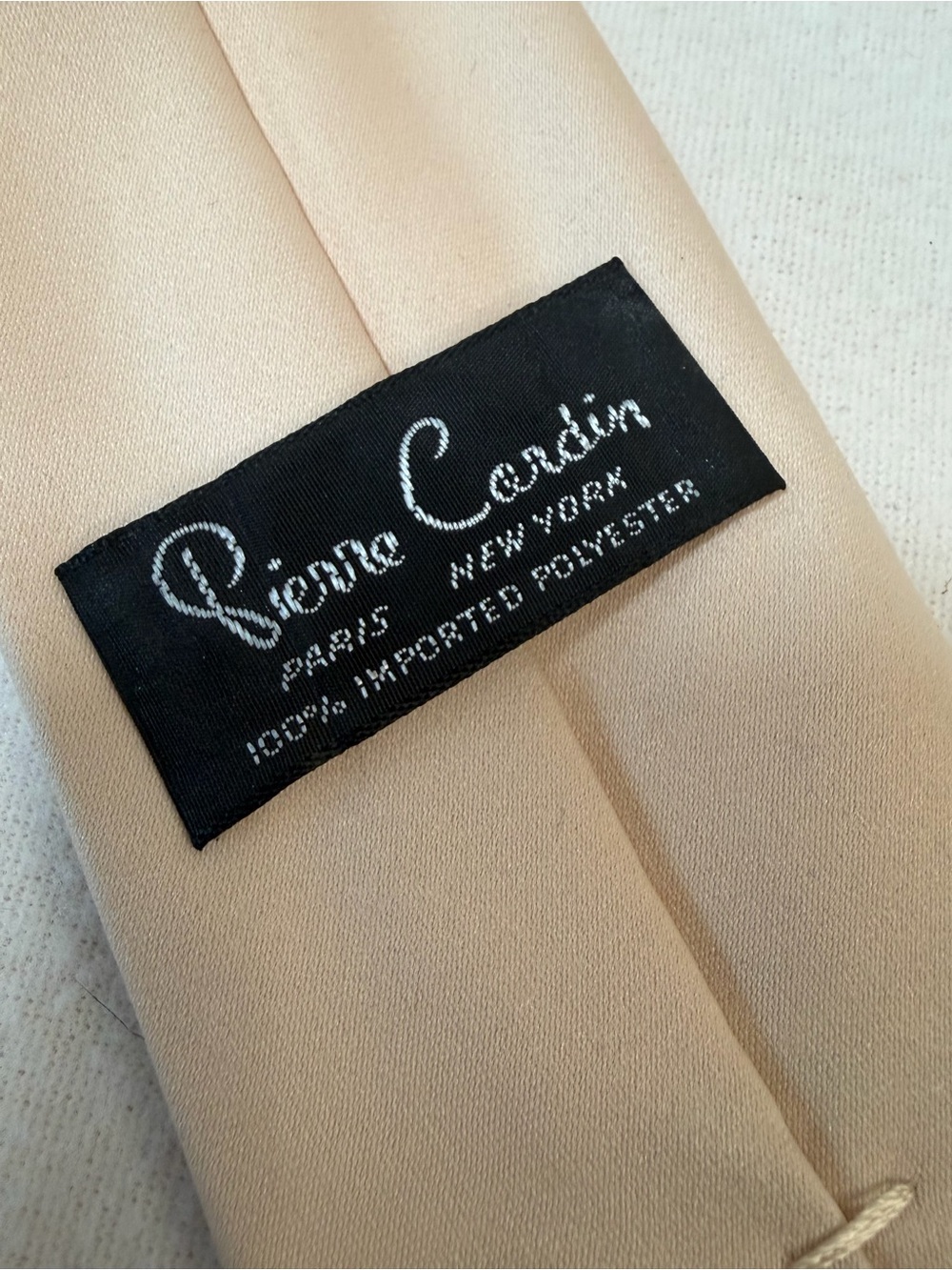 Pierre Cardin Light Beige Silk-Feel Tie